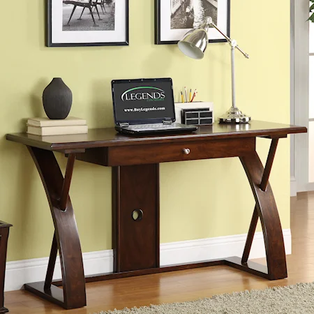 Contemporary Single Drawer Writing Desk